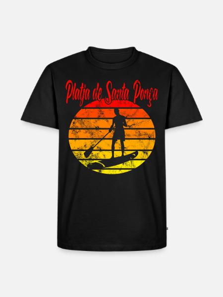 Platja de Santa Ponça - Men's Premium Organic T-Shirt - black