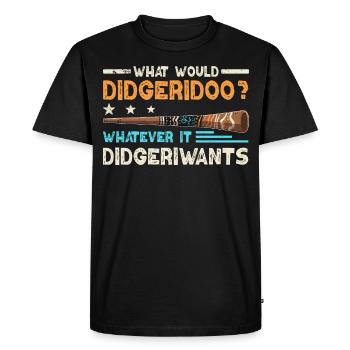 What Would Didgeridoo? - Men's Premium Organic T-Shirt - black - Front - Nico (187cm)