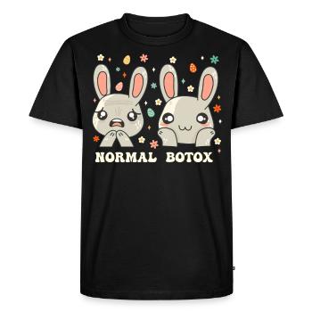 Lapin de Pâques Chirurgien plasticien Botox - T-shirt Premium bio Homme - noir - Devant - Nico (187cm)