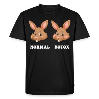 Lapin de Pâques Chirurgien plasticien Botox - T-shirt Premium bio Homme - noir - Devant - Nico (187cm)