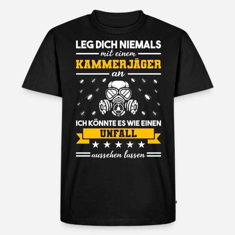 Kammerjäger Schädlingsbekämpfer - Männer Premium Bio T-Shirt - Schwarz