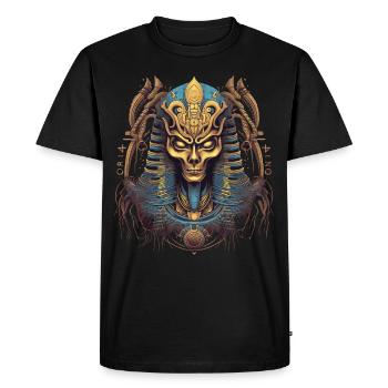 Fantasy Gestalt - Men's Premium Organic T-Shirt - black - Front - Nico (187cm)