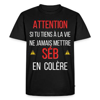 Ajouter un titre 2021 12 16T141425 514 - T-shirt Premium bio Homme - noir - Devant - Nico (187cm)