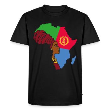 Érythrée Drapeau érythréen Asmara Patrimoine noir - T-shirt Premium bio Homme - noir - Devant - Nico (187cm)