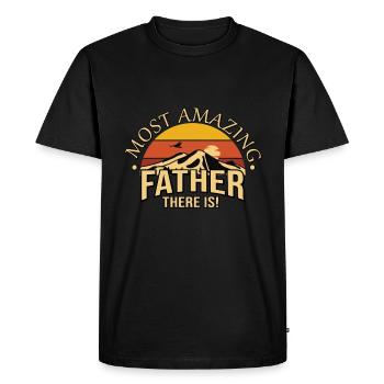 Le meilleur père qui soit! - T-shirt Premium bio Homme - noir - Devant - Nico (187cm)