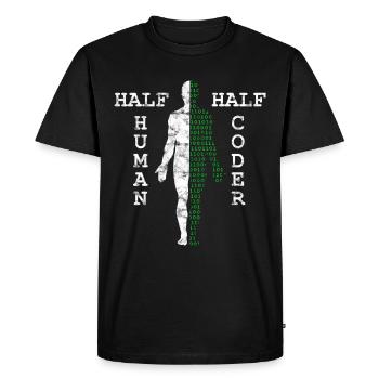 programmeur - T-shirt Premium bio Homme - noir - Devant - Nico (187cm)