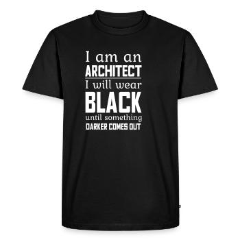 Architect wears black clothes architecture - Men's Premium Organic T-Shirt - black - Front - Nico (187cm)