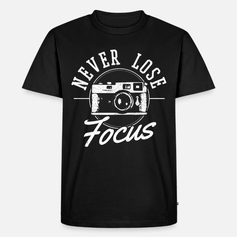 Fotograf - Männer Premium Bio T-Shirt - Schwarz