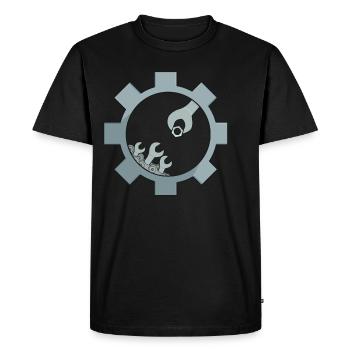 Mechanic Vogelnest Plumber Fitter Vogel - Men's Premium Organic T-Shirt - black - Front - Nico (187cm)