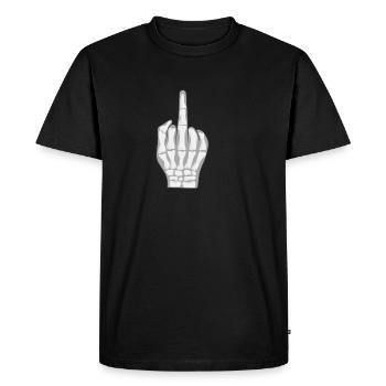 Halloween costume de partie de doigt du milieu humour - T-shirt Premium bio Homme - noir - Devant - Nico (187cm)