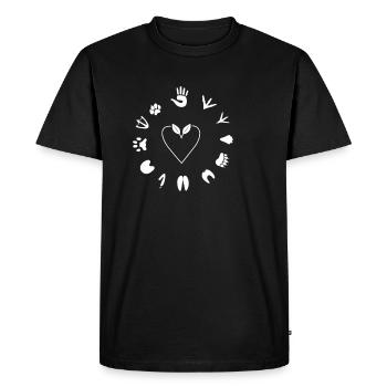 Cadeau amoureux des animaux - T-shirt Premium bio Homme - noir - Devant - Nico (187cm)