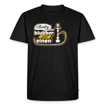 Shisha Gift - Men's Premium Organic T-Shirt - black - Front - Nico (187cm)