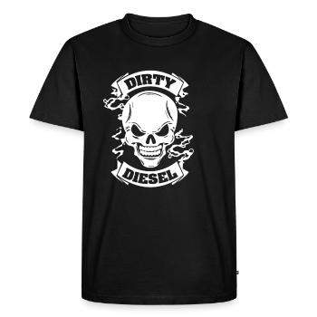 Anti-diesel driving ban - Men's Premium Organic T-Shirt - black - Front - Nico (187cm)