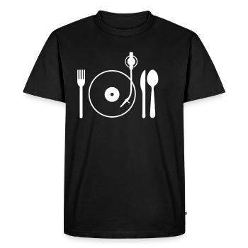 Cadeau pour les fans de vinyle - T-shirt Premium bio Homme - noir - Devant - Nico (187cm)