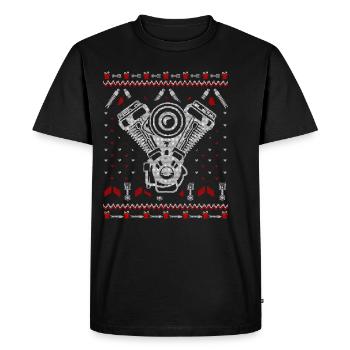Accorder Noël moche - T-shirt Premium bio Homme - noir - Devant - Nico (187cm)