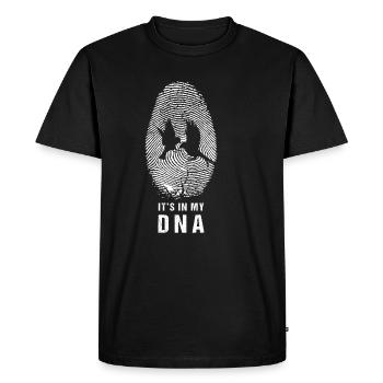 DNA Bird Lovers Ornithologist - Men's Premium Organic T-Shirt - black - Front - Nico (187cm)