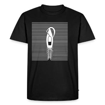Voilier voilier voilier skipper yacht - T-shirt Premium bio Homme - noir - Devant - Nico (187cm)