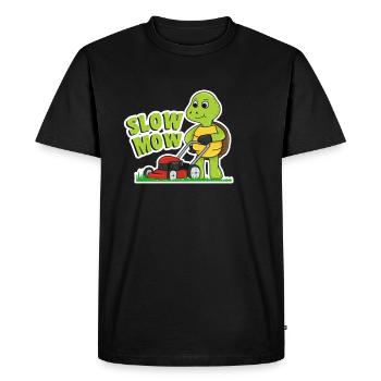 Coupez la pelouse - T-shirt Premium bio Homme - noir - Devant - Nico (187cm)