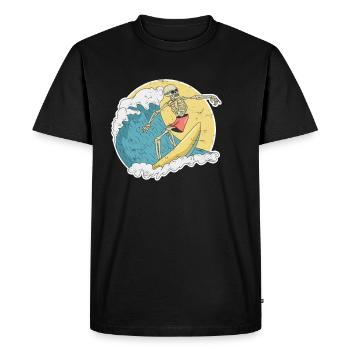 Conception d'Halloween de surfeur pour un surfeur - T-shirt Premium bio Homme - noir - Devant - Nico (187cm)