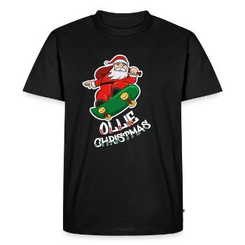 Design de planche à roulettes de Noël pour un patineur - T-shirt Premium bio Homme - noir - Devant - Nico (187cm)