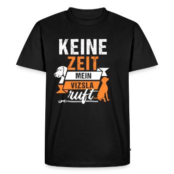 Vizsla Design für einen Magyar Vizsla Liebhaber - Männer Premium Bio T-Shirt - Schwarz - Vorne - Nico (187cm)