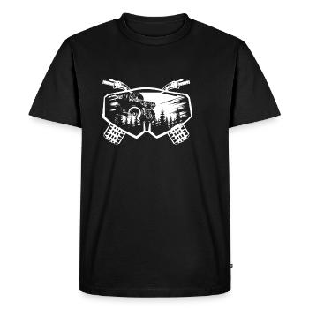 Conception de VTT pour un quad - T-shirt Premium bio Homme - noir - Devant - Nico (187cm)