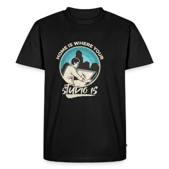 Architecture Nerd Saying for an Architect - Men's Premium Organic T-Shirt - black - Front - Nico (187cm)