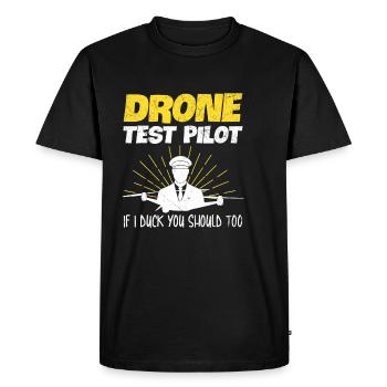 Quadcopter Mouches Sort pour un quadricoptère - T-shirt Premium bio Homme - noir - Devant - Nico (187cm)