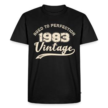 BC 1983 Vieilli à la perfection - T-shirt Premium bio Homme - noir - Devant - Nico (187cm)