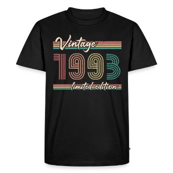 ST 1993 Darkline millésime - T-shirt Premium bio Homme - noir - Devant - Nico (187cm)