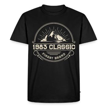 BC 1983 Classic finest marque - T-shirt Premium bio Homme - noir - Devant - Nico (187cm)
