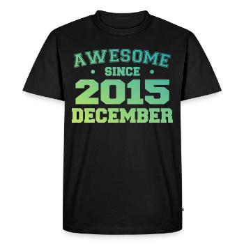 Birthday December 2015 - Gift December 2015 - Men's Premium Organic T-Shirt - black - Front - Nico (187cm)