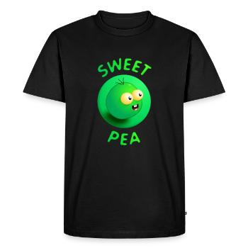 Pois sucré - T-shirt Premium bio Homme - noir - Devant - Nico (187cm)