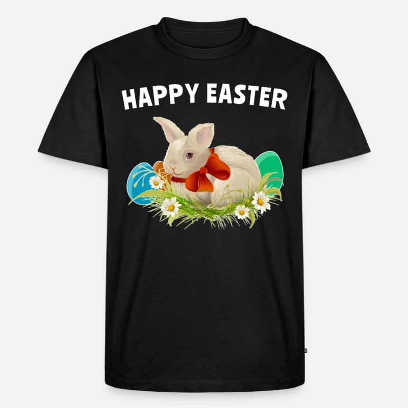 Easter Easter Happy Easter - Men's Premium Organic T-Shirt - black