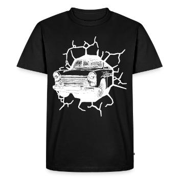 Trabi  Oldtimer Mur Chute Ostalgie Ossi - T-shirt Premium bio Homme - noir - Devant - Nico (187cm)
