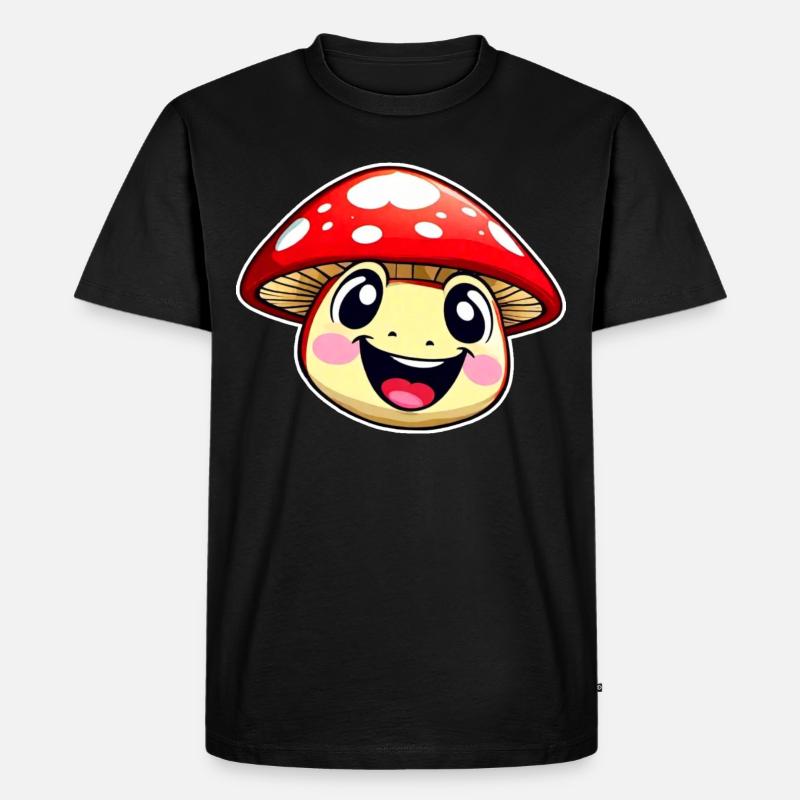 Funny little toadstool - Men's Premium Organic T-Shirt - black