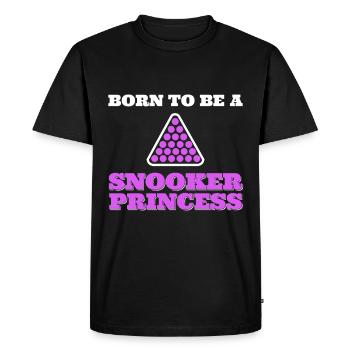 Née pour être une princesse de billard - T-shirt Premium bio Homme - noir - Devant - Nico (187cm)