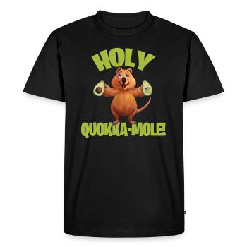 Quokka Funny Australia Avocado Kangaroo Cute Comic - T-shirt Premium bio Homme - noir - Devant - Nico (187cm)