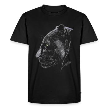 Panther - Men's Premium Organic T-Shirt - black - Front - Nico (187cm)