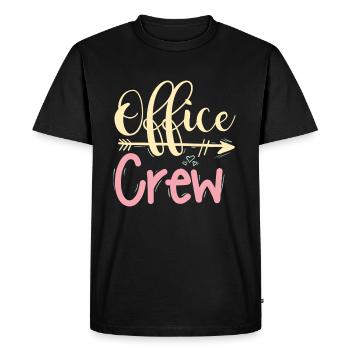 Office crew office team - Men's Premium Organic T-Shirt - black - Front - Nico (187cm)