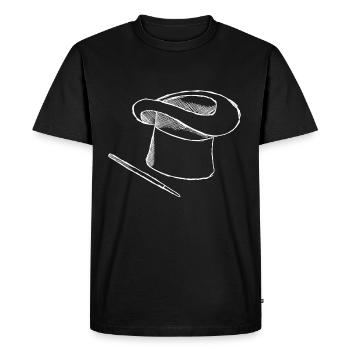 magicien - T-shirt Premium bio Homme - noir - Devant - Nico (187cm)