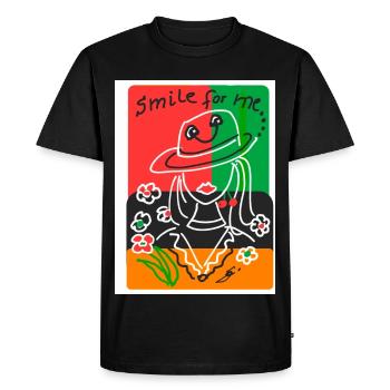 EC Woman I Positive Sayings I Mother's Day I Vacation - Men's Premium Organic T-Shirt - black - Front - Nico (187cm)