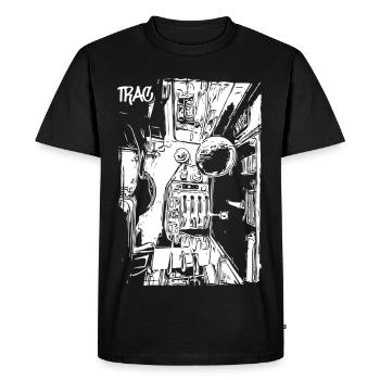 Centre de contrôle du terrain - T-shirt Premium bio Homme - noir - Devant - Nico (187cm)
