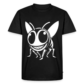 Conception amusante de guêpe - Bande dessinée amusante - T-shirt Premium bio Homme - noir - Devant - Nico (187cm)