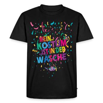 My Costume Is in the Laundry - Carnival - Saying - Men's Premium Organic T-Shirt - black - Front - Nico (187cm)