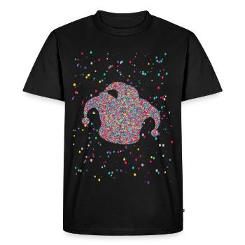 Confetti Jeck Hat Carnival Carnival Costume - Men's Premium Organic T-Shirt - black - Front - Nico (187cm)