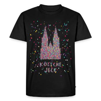 Cologne Jeck Cologne Cathedral Carnival Confetti - Men's Premium Organic T-Shirt - black - Front - Nico (187cm)