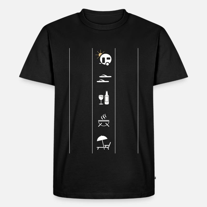 Des_Campers_Glueck_final2 - Männer Premium Bio T-Shirt - Schwarz