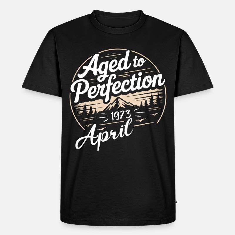 Avril 1973 anniversaire avril 1973 - T-shirt Premium bio Homme - noir