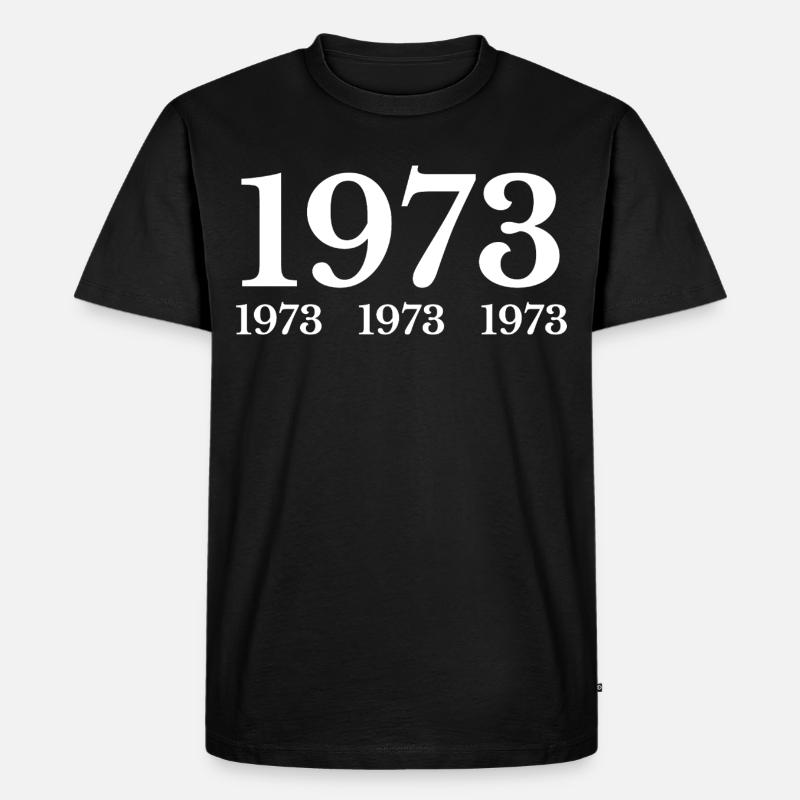 1973 - Männer Premium Bio T-Shirt - Schwarz